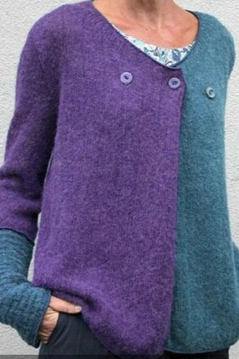 Elegante und lässige Winter-Strickjacke