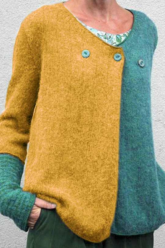 Elegante und lässige Winter-Strickjacke