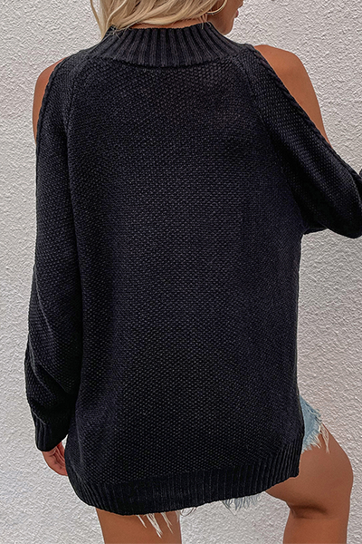 Heidi-Mode | Lässige Ausgehöhlte O-Hals Pullover - 6 Farben