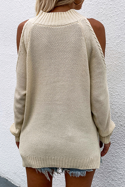 Heidi-Mode | Lässige Ausgehöhlte O-Hals Pullover - 6 Farben