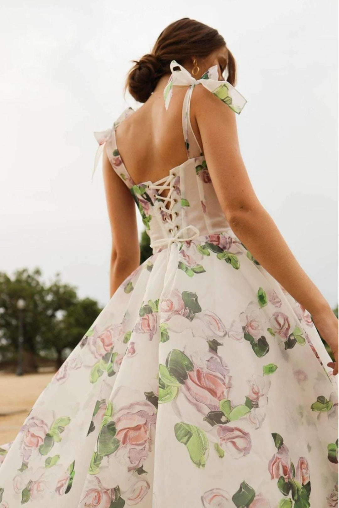 Florale Midi-Kleid