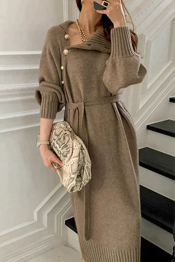 Élodie Lavin | Kleid Mit Rollkragen-Pullover-Stil