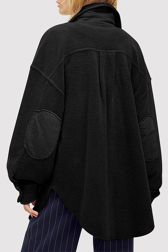 Heidi-Mode | Lässige Tierdruck Schnalle Basis Umklappkragen Outdoor-Bekleidung