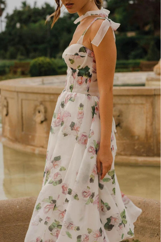 Florale Midi-Kleid