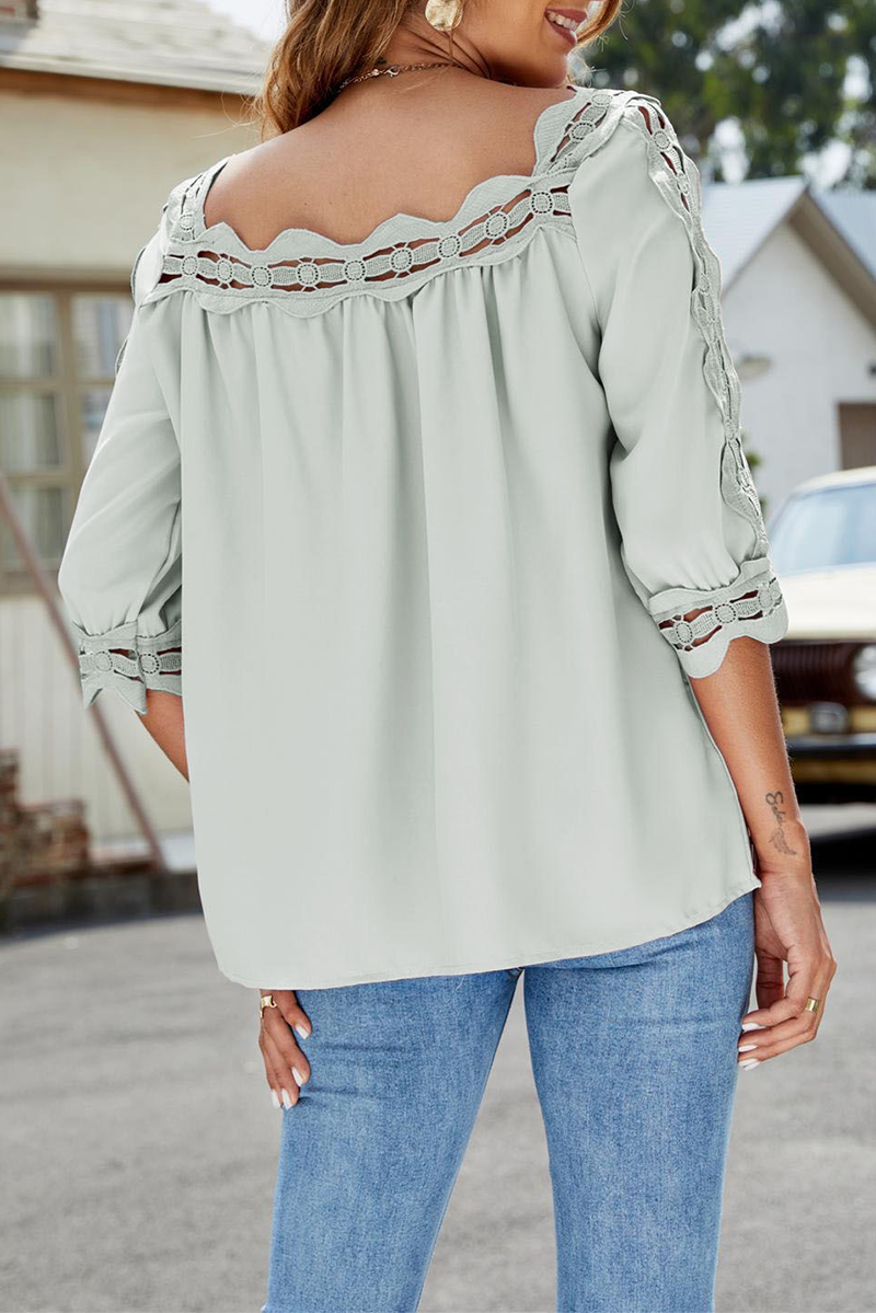 Heidi-Mode | Lässige Einfarbige Geteilt Joint Tops - 6 Farben