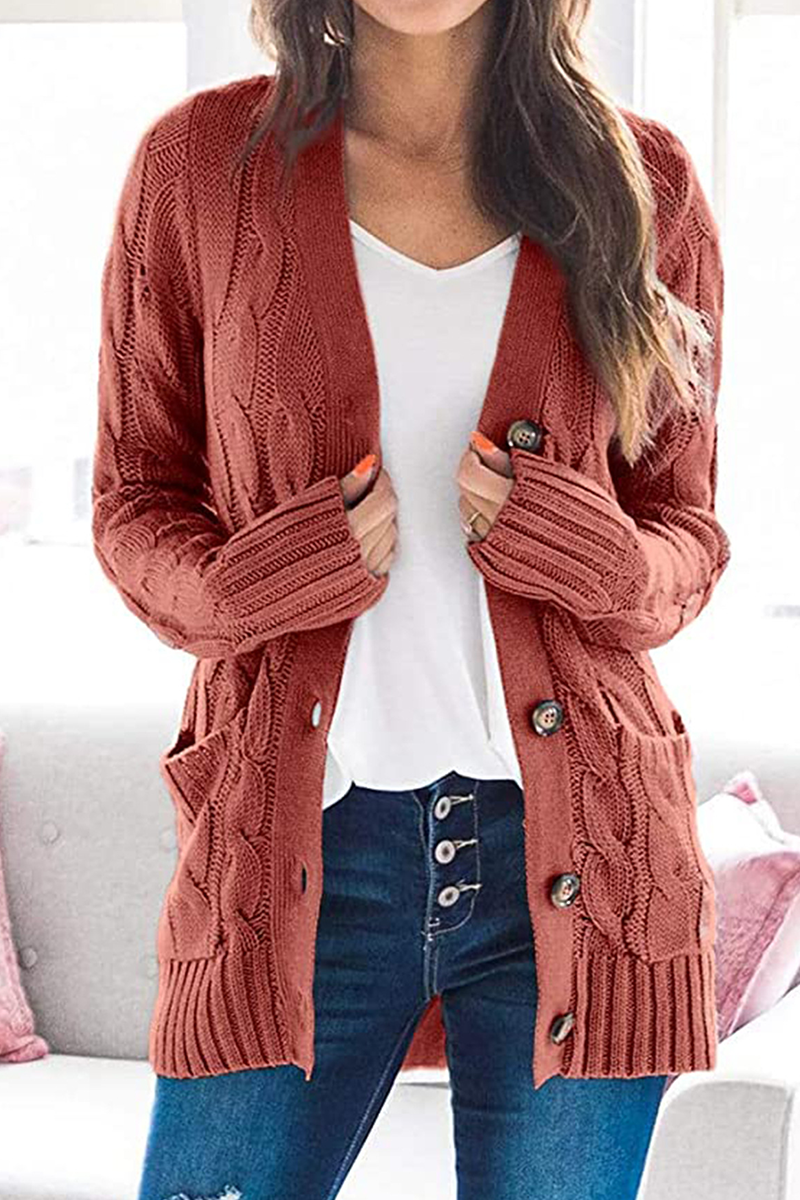 Bequeme und stilvolle Winter-Strickjacke