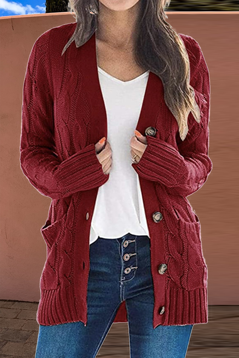 Bequeme und stilvolle Winter-Strickjacke