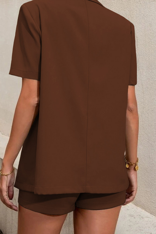 Heidi-Mode | Lässiges Kurzarm-Blazer-Shorts-Set