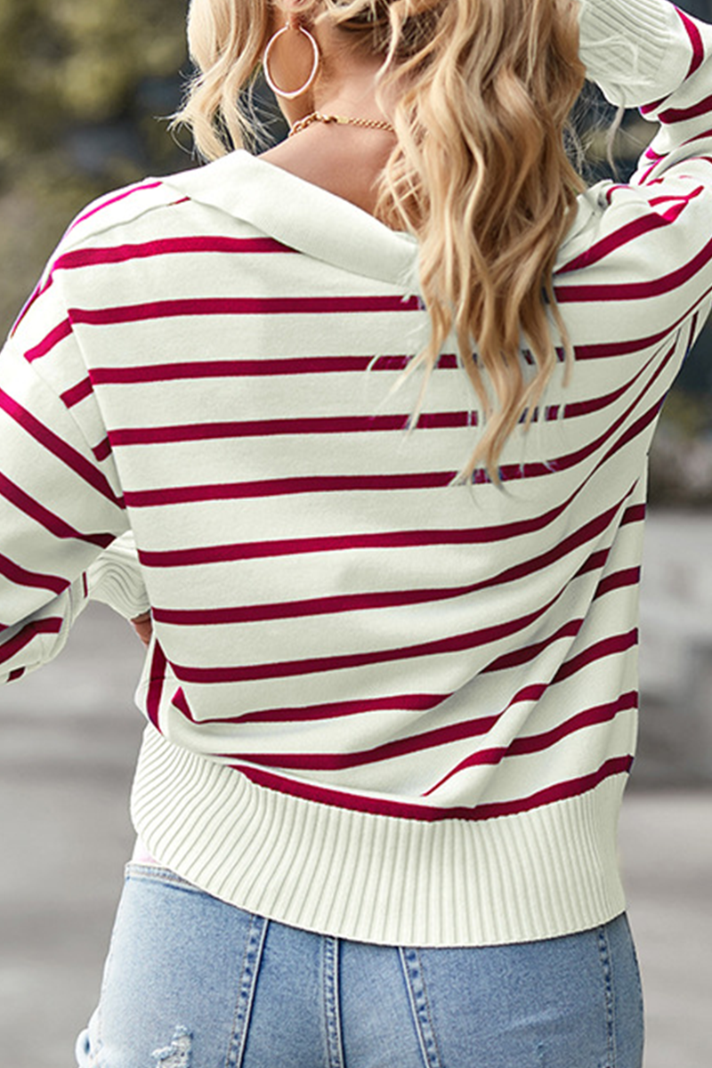 Heidi-Mode | Lässige Gestreifte Patchwork Hemden mit Umlegekragen - 4 Farben