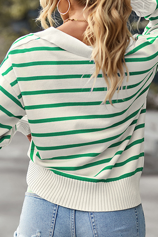 Heidi-Mode | Lässige Gestreifte Patchwork Hemden mit Umlegekragen - 4 Farben