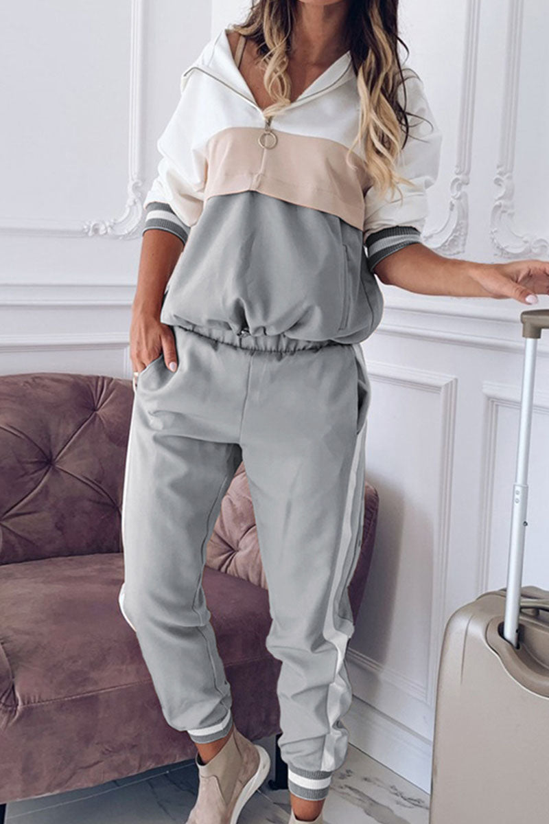 Heidi-Mode | Damen Sportanzug Langarm Top und Bequeme Hose Set