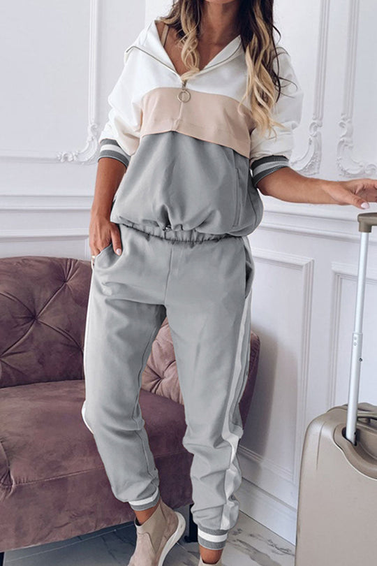 Heidi-Mode | Damen Sportanzug Langarm Top und Bequeme Hose Set