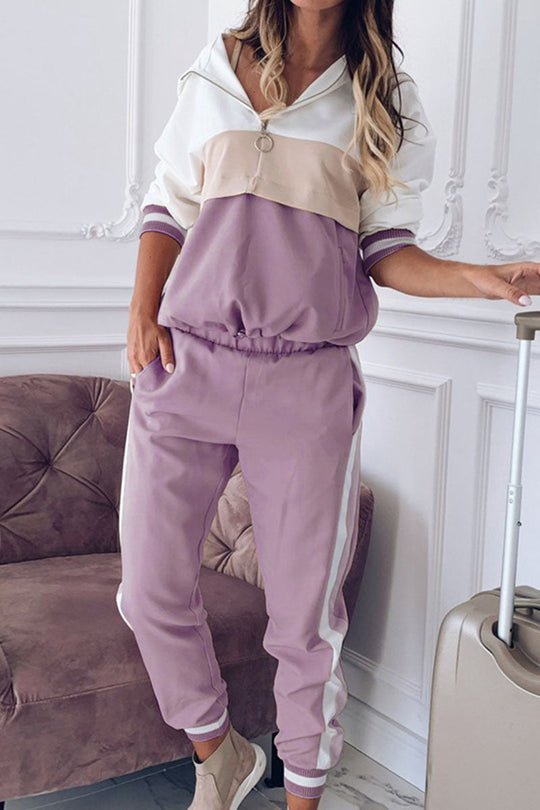Heidi-Mode | Damen Sportanzug Langarm Top und Bequeme Hose Set