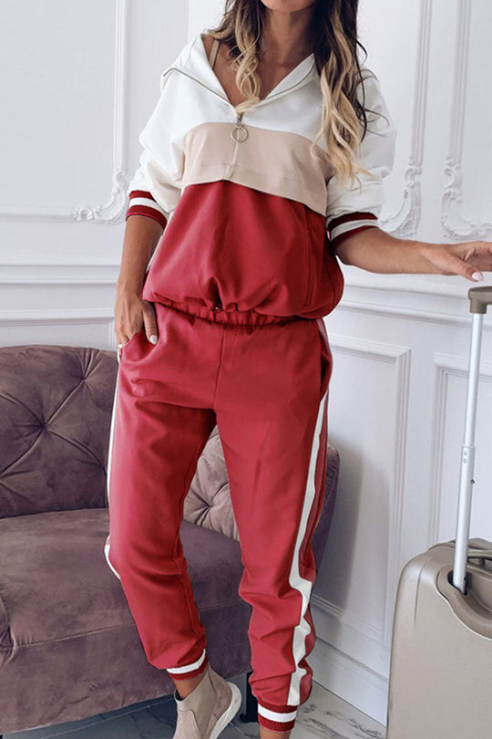Heidi-Mode | Damen Sportanzug Langarm Top und Bequeme Hose Set