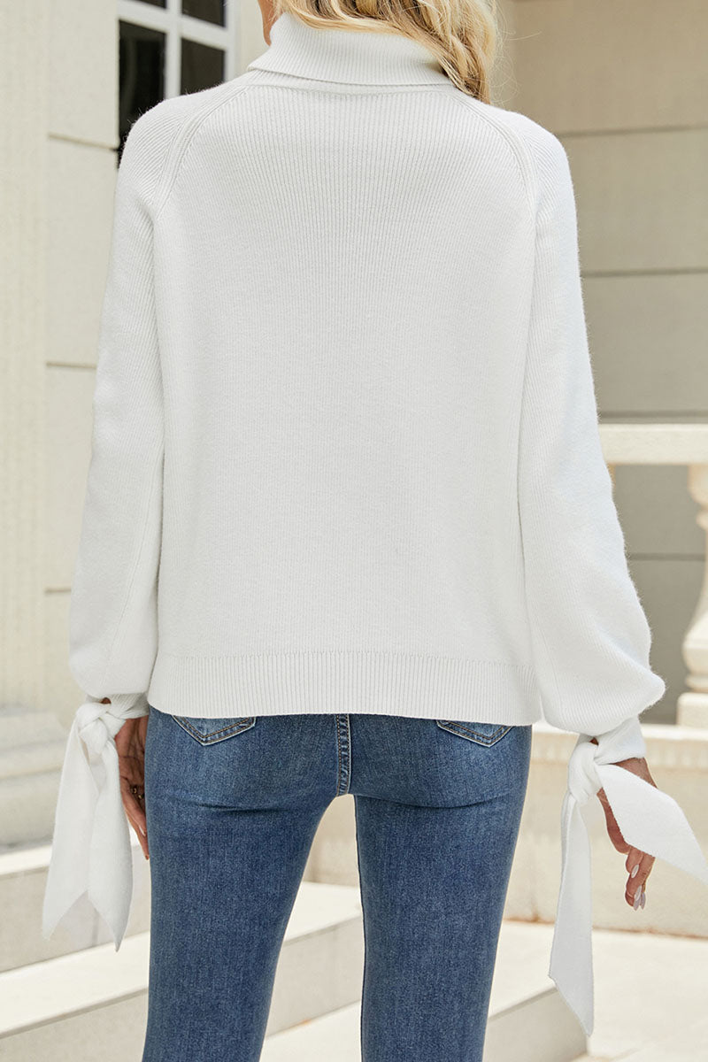 Heidi-Mode | Lässige Einfarbige Frenulum O-Ausschnitt Pullover - 5 Farben