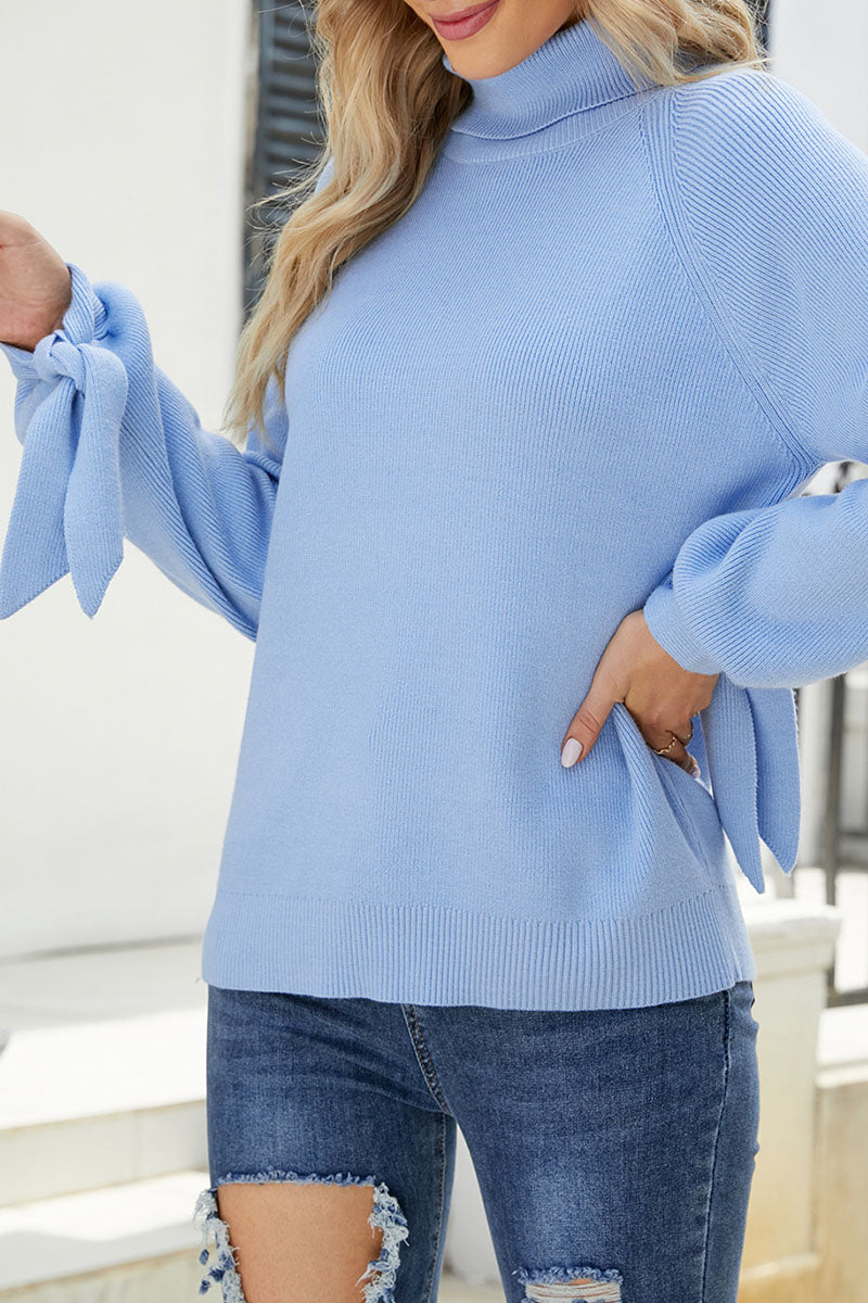 Heidi-Mode | Lässige Einfarbige Frenulum O-Ausschnitt Pullover - 5 Farben
