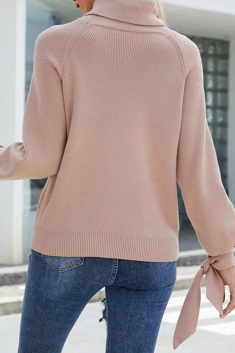 Heidi-Mode | Lässige Einfarbige Frenulum O-Ausschnitt Pullover - 5 Farben