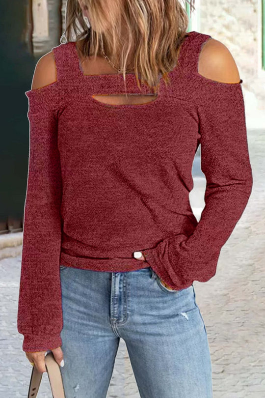 Heidi-Mode | Seriously Obsessed Cold Shoulder Top