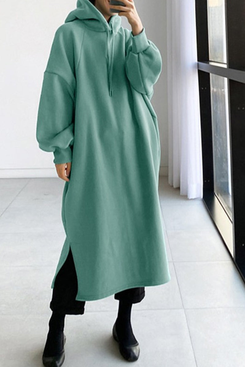 Heidi-Mode | Mode Casual Einfarbig Einfarbigen Kapuzenkragen Hoodies - 4 Farben
