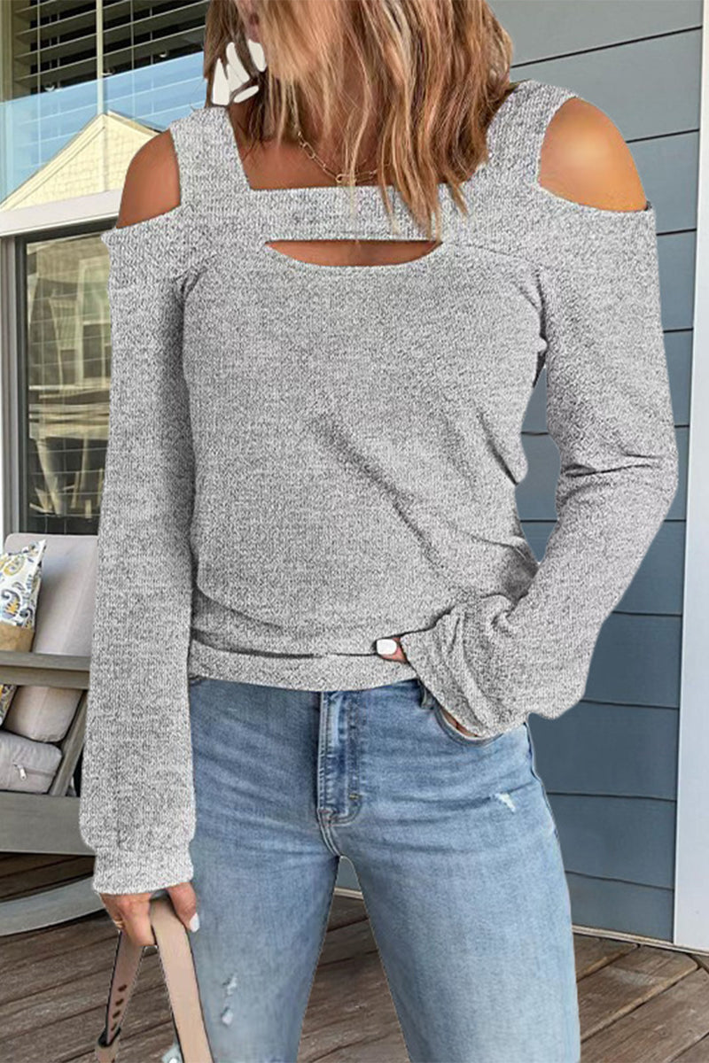 Heidi-Mode | Lässige Straßenfest Farbige Quadratische Kragen Tops - 7 Farben