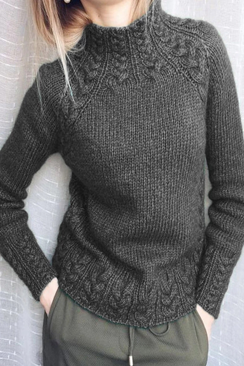 Heidi-Mode | Schlichter Rollkragenpullover In Hochwertigem Strickdesign