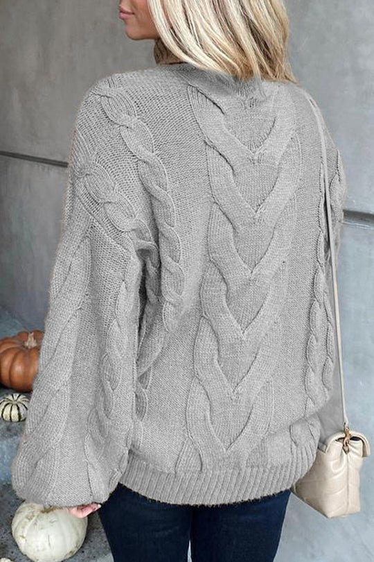 Heidi-Mode | Lässiger Street Solide Farbe Rollkragenpullover - 5 Farben