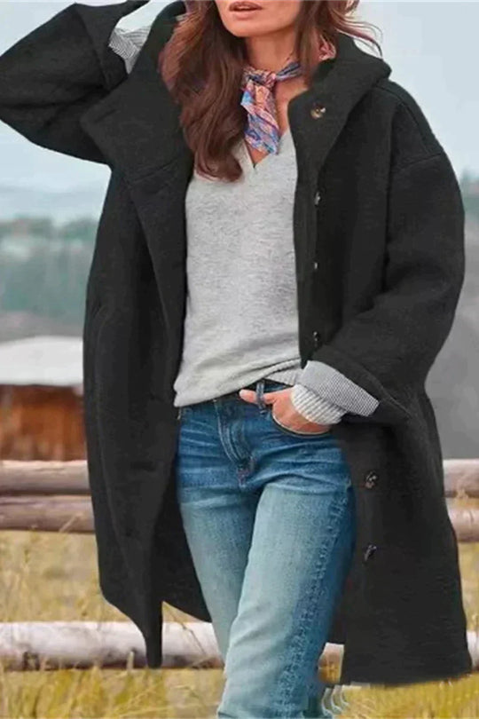 Heidi-Mode | Lavin Eleganter Einfarbiger Mantel