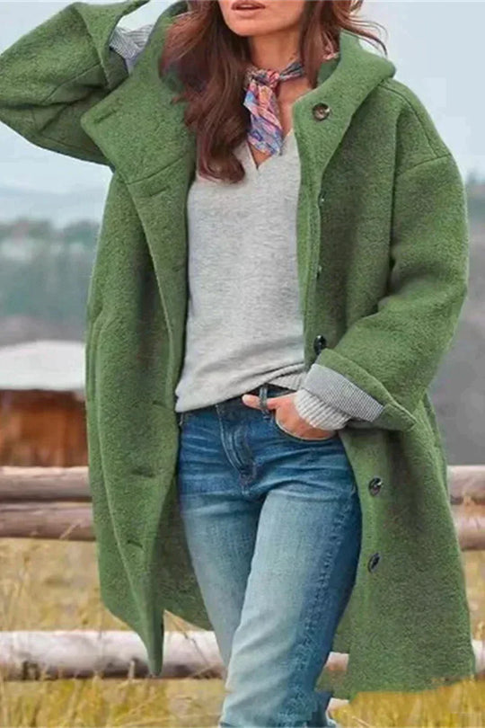 Heidi-Mode | Lavin Eleganter Einfarbiger Mantel