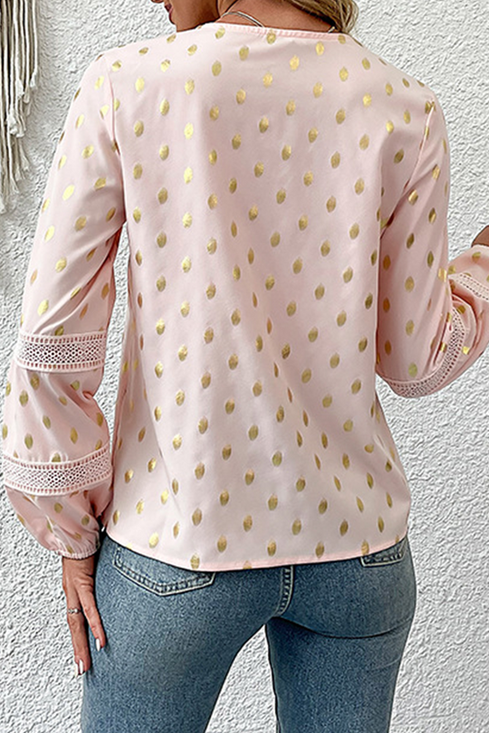 Heidi-Mode | Street Solide Ausgehöhlte V-Neck Tops