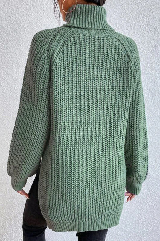 Heidi-Mode | Lässige Einfarbige Grundlegende Rollkragenpullover - 5 Farben