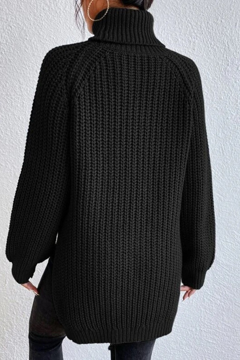 Heidi-Mode | Lässige Einfarbige Grundlegende Rollkragenpullover - 5 Farben