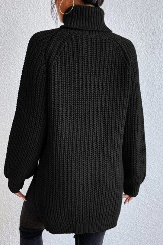 Heidi-Mode | Lässige Einfarbige Grundlegende Rollkragenpullover - 5 Farben