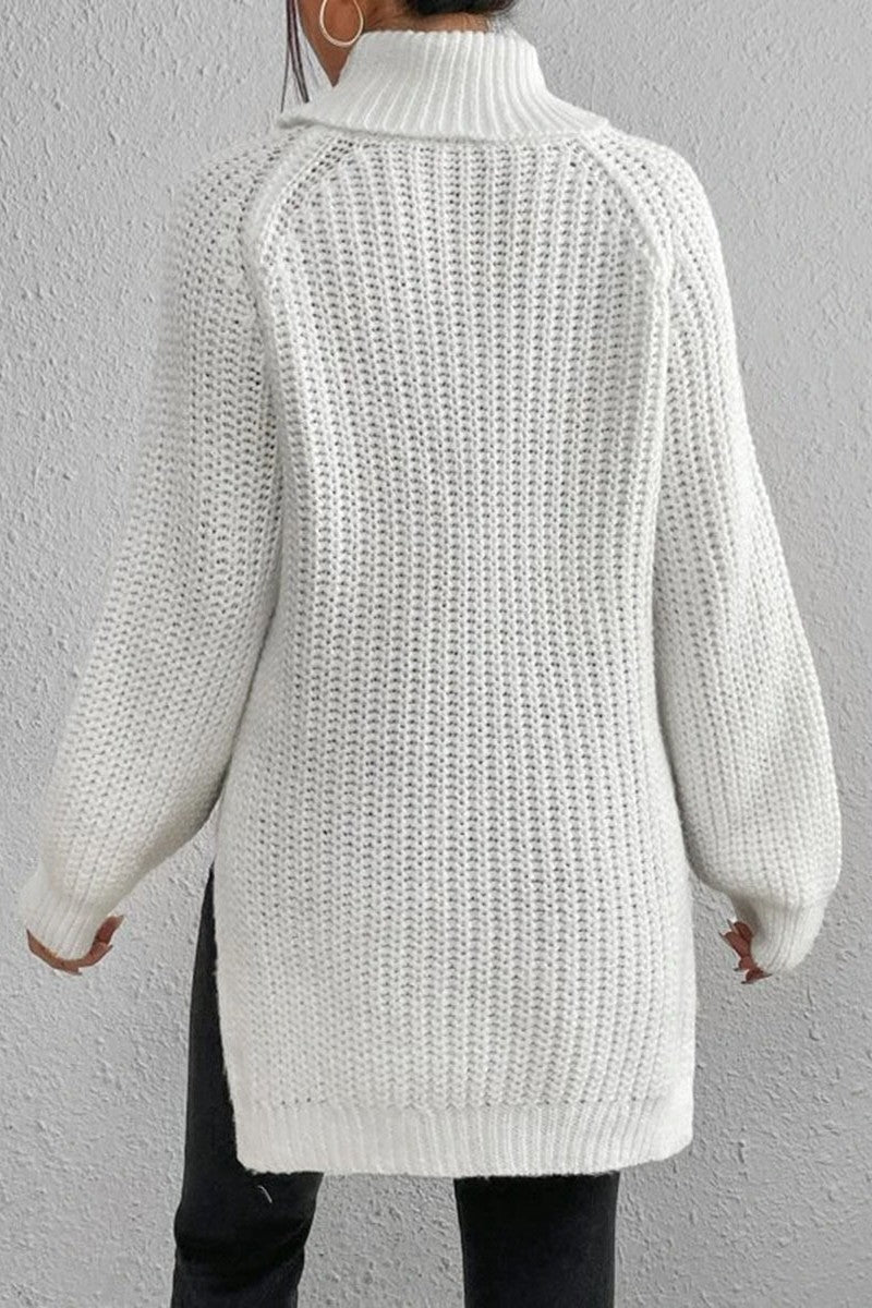 Heidi-Mode | Lässige Einfarbige Grundlegende Rollkragenpullover - 5 Farben