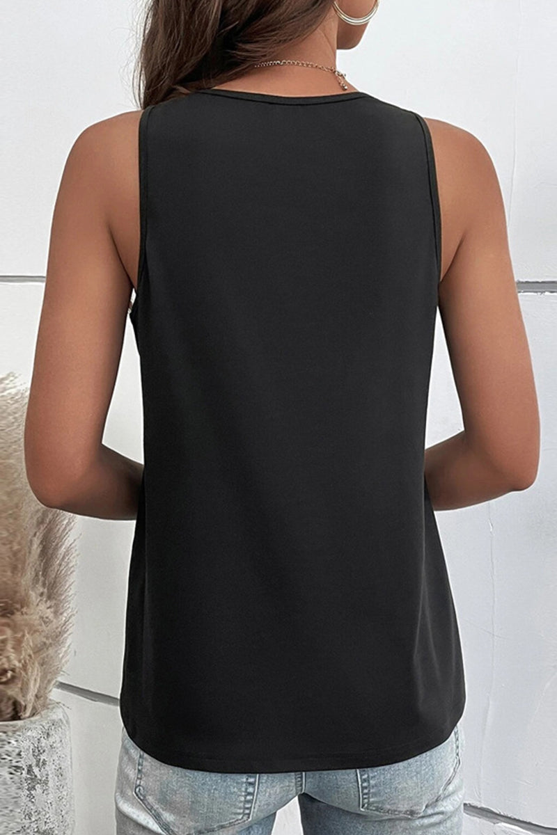 Heidi-Mode | Casual Einfachheit Solide Ausgehöhlte V-Ausschnitt Tops