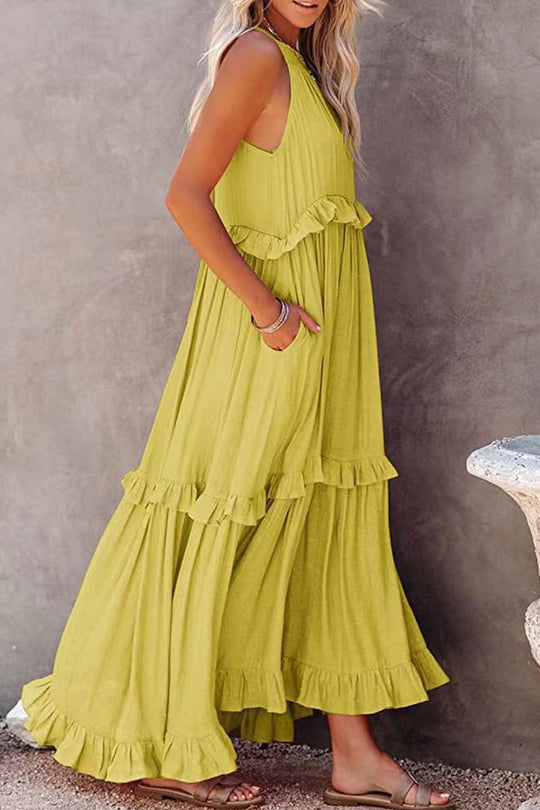 Heidi-Mode | Ferien Solid Asymmetrisch Asymmetrischer Kragen Kuchen Rock Kleider