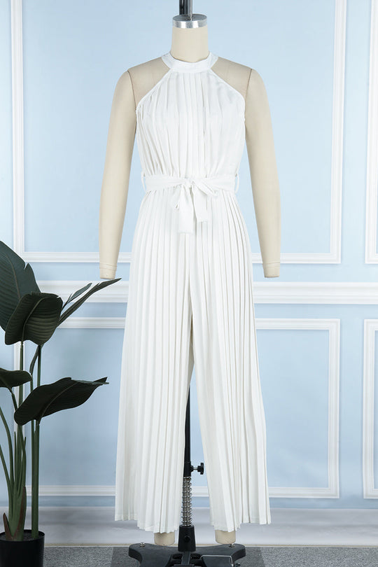 Heidi-Mode | Lässige Einfachheit Einfarbige Frenulum Falten Halter Lose Jumpsuits - 6 Farben