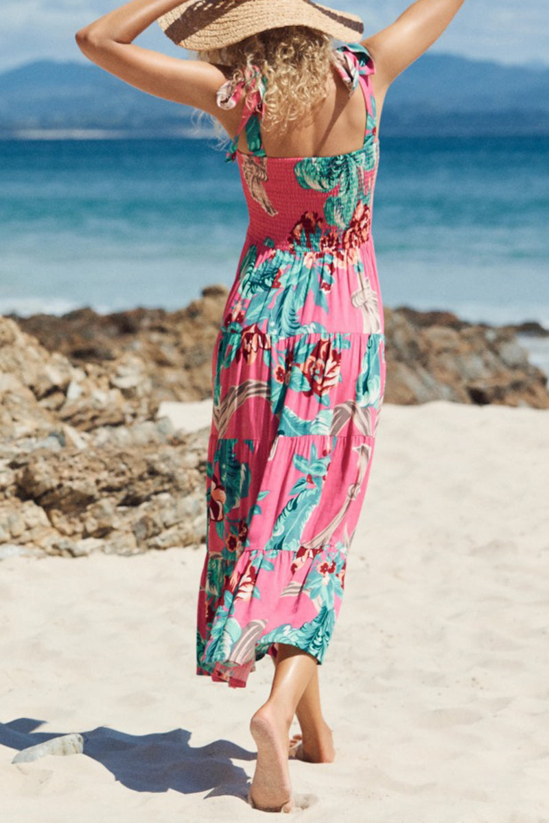 Heidi-Mode | Fashion Street Punkt Patchwork Spaghetti-Träger Bedruckte Kleider