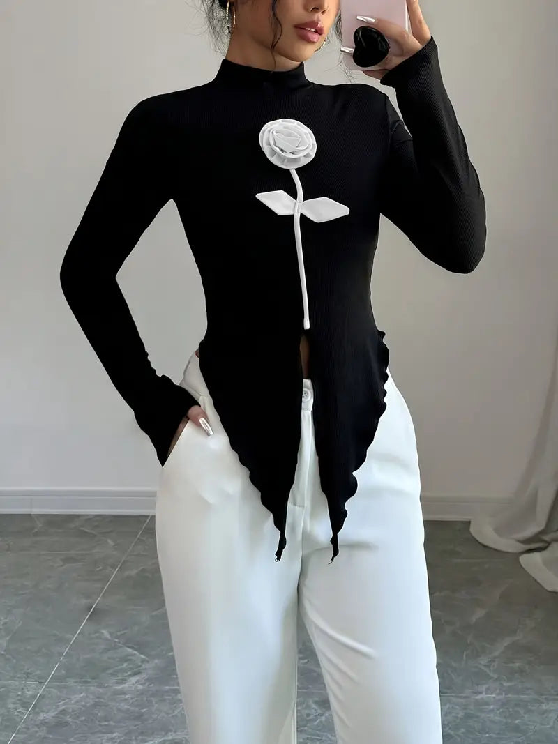 Heidi-Mode | Elegantes Schwarzes Top