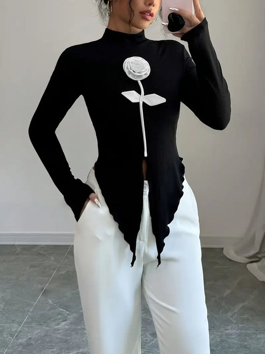 Heidi-Mode | Elegantes Schwarzes Top