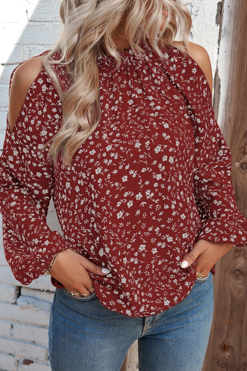 Heidi-Mode | Süßes Druck Patchwork O-Hals Tops