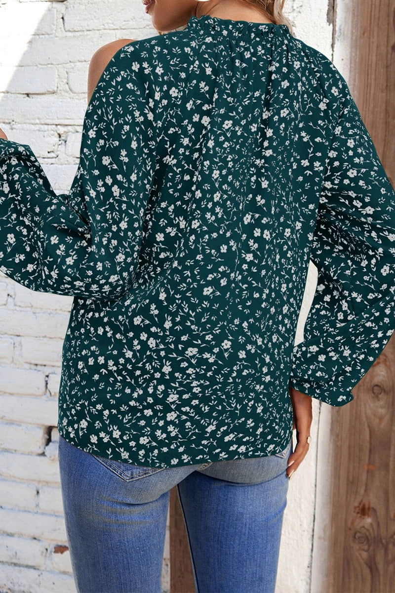 Heidi-Mode | Süßes Druck Patchwork O-Hals Tops
