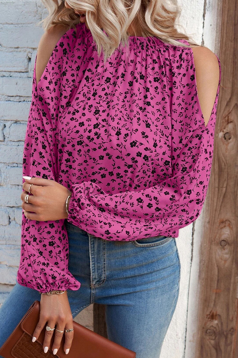 Heidi-Mode | Süßes Druck Patchwork O-Hals Tops