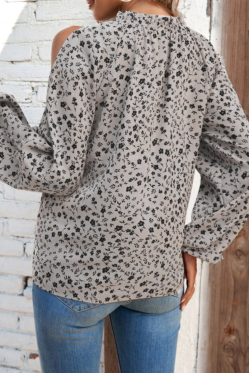 Heidi-Mode | Süßes Druck Patchwork O-Hals Tops