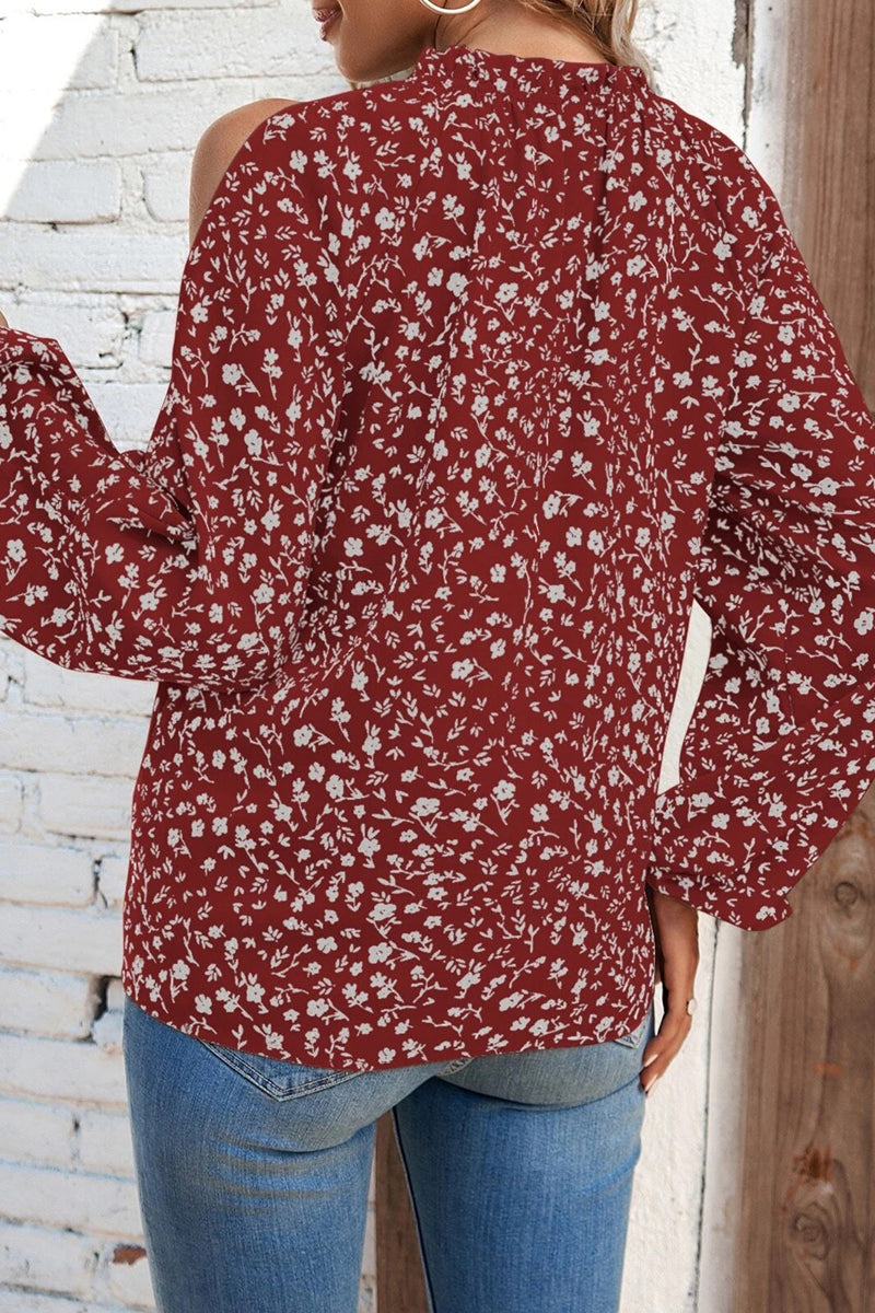 Heidi-Mode | Süßes Druck Patchwork O-Hals Tops