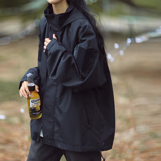 Heidi-Mode | Übergroße Wasserdichte Jacke Mit Reißverschluss