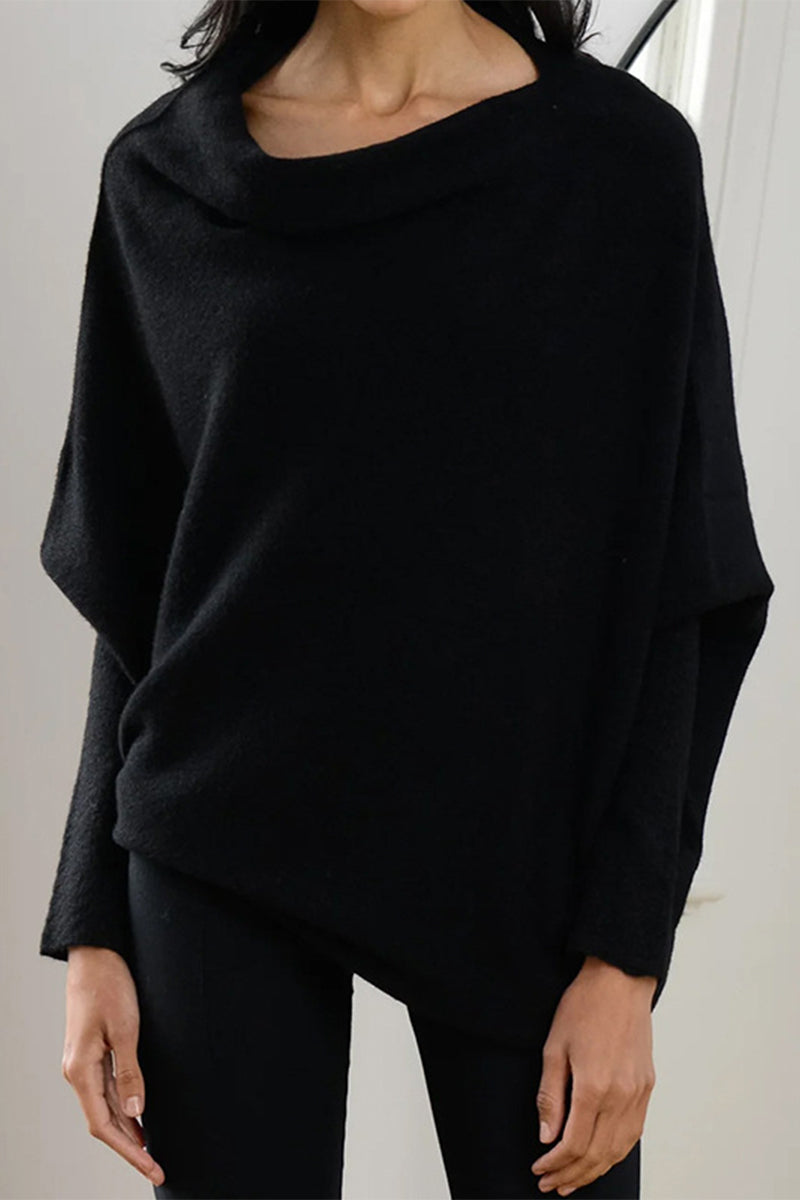Heidi-Mode | Legere Einfachheit Einfarbige Alte O-Ausschnitt Tops - 10 Farben