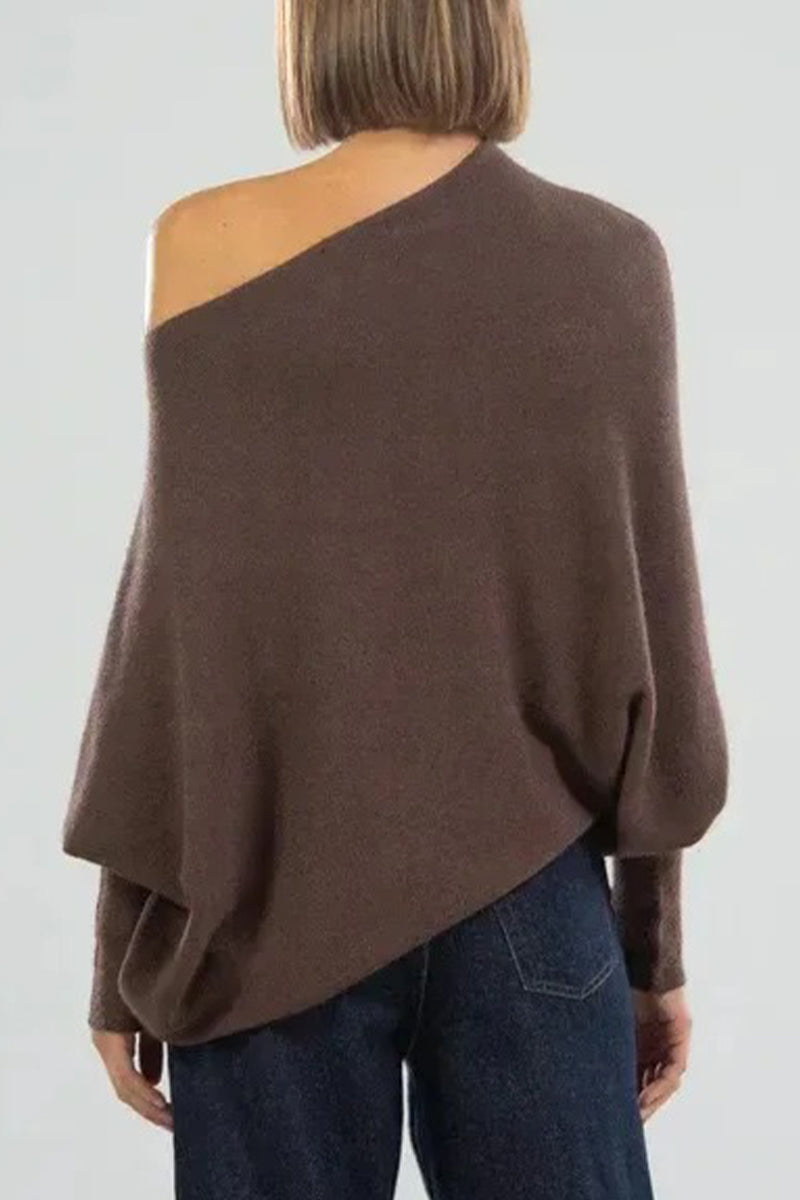 Heidi-Mode | Legere Einfachheit Einfarbige Alte O-Ausschnitt Tops - 10 Farben