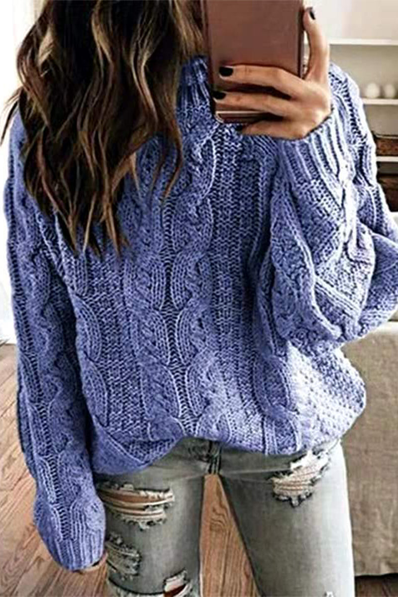 Heidi-Mode | Casual Einfachheit Solide Patchwork O-Hals Tops- 6 Farben