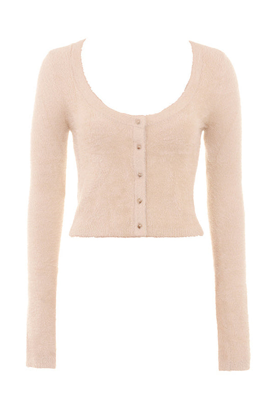 Heidi-Mode | Weiches Flauschiges Strickjacke mit Maxi Kleid