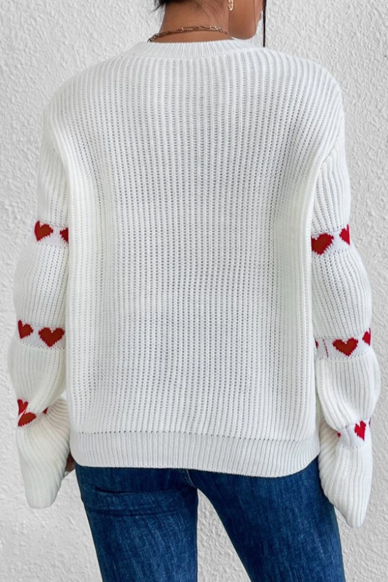 Heidi-Mode | Lässige geometrische Weberei O-Hals Tops
